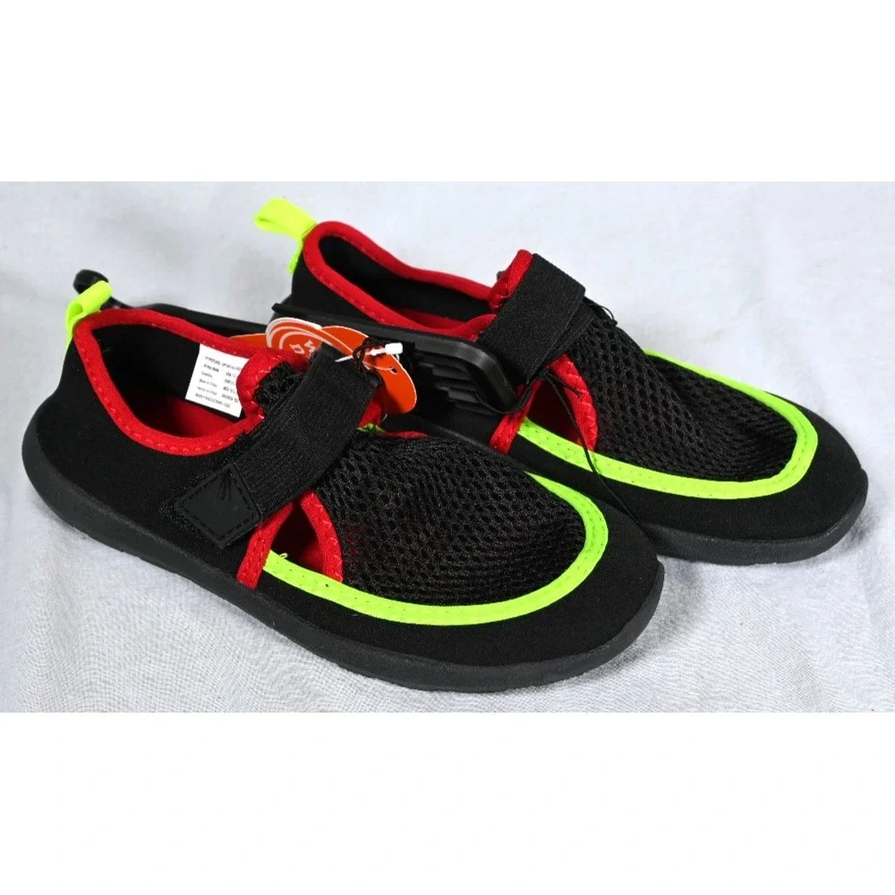 NEW Wonder Nation Kids Water Shoes Black Little Big Boys Girls Size 13-1
